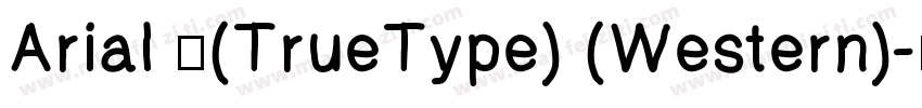 Arial 中(TrueType) (Western)字体转换